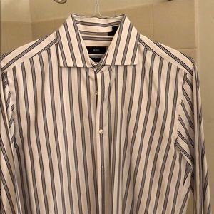 Hugo Boss Two Ply/Slim Fit button down dress shirt